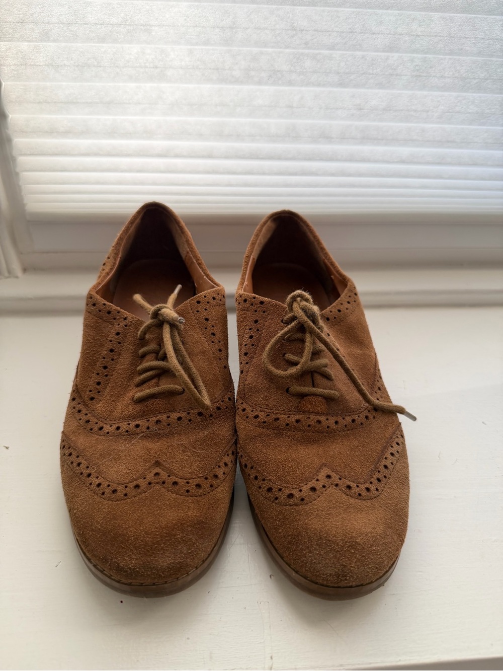 Arturo Chiang Brown Suede Wingtip Derby Oxfords